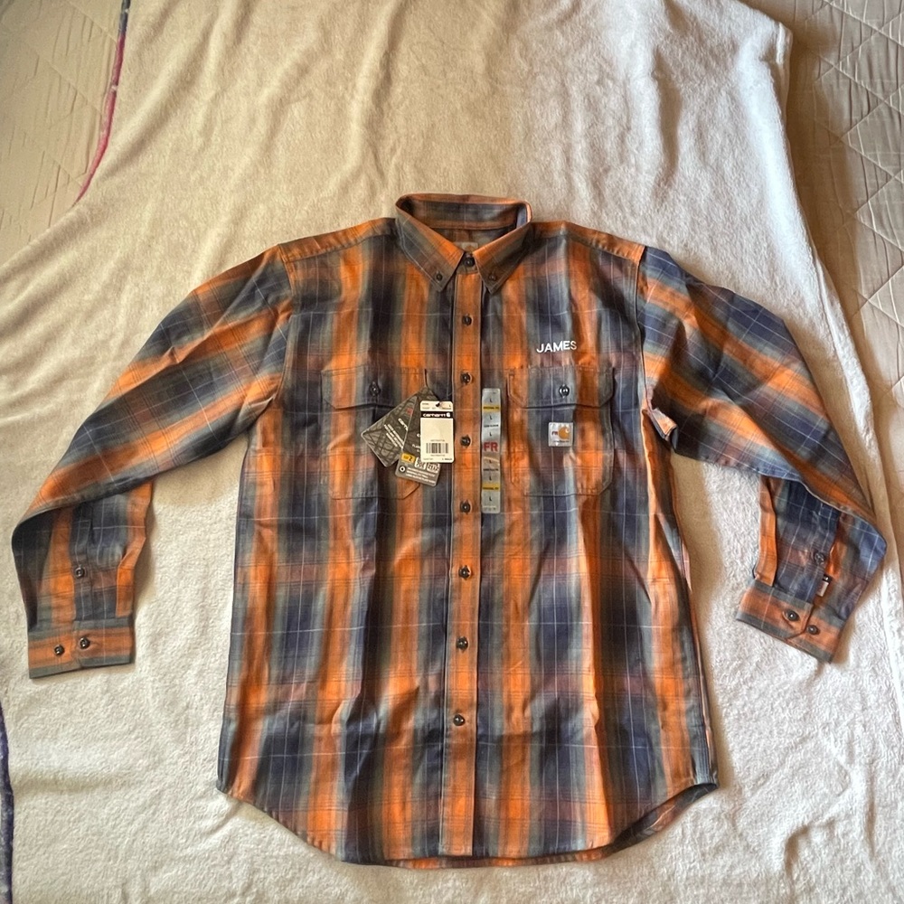 Carhartt FR Force Rugged Flex Original Fit Long Sleeve Button Up Shirt